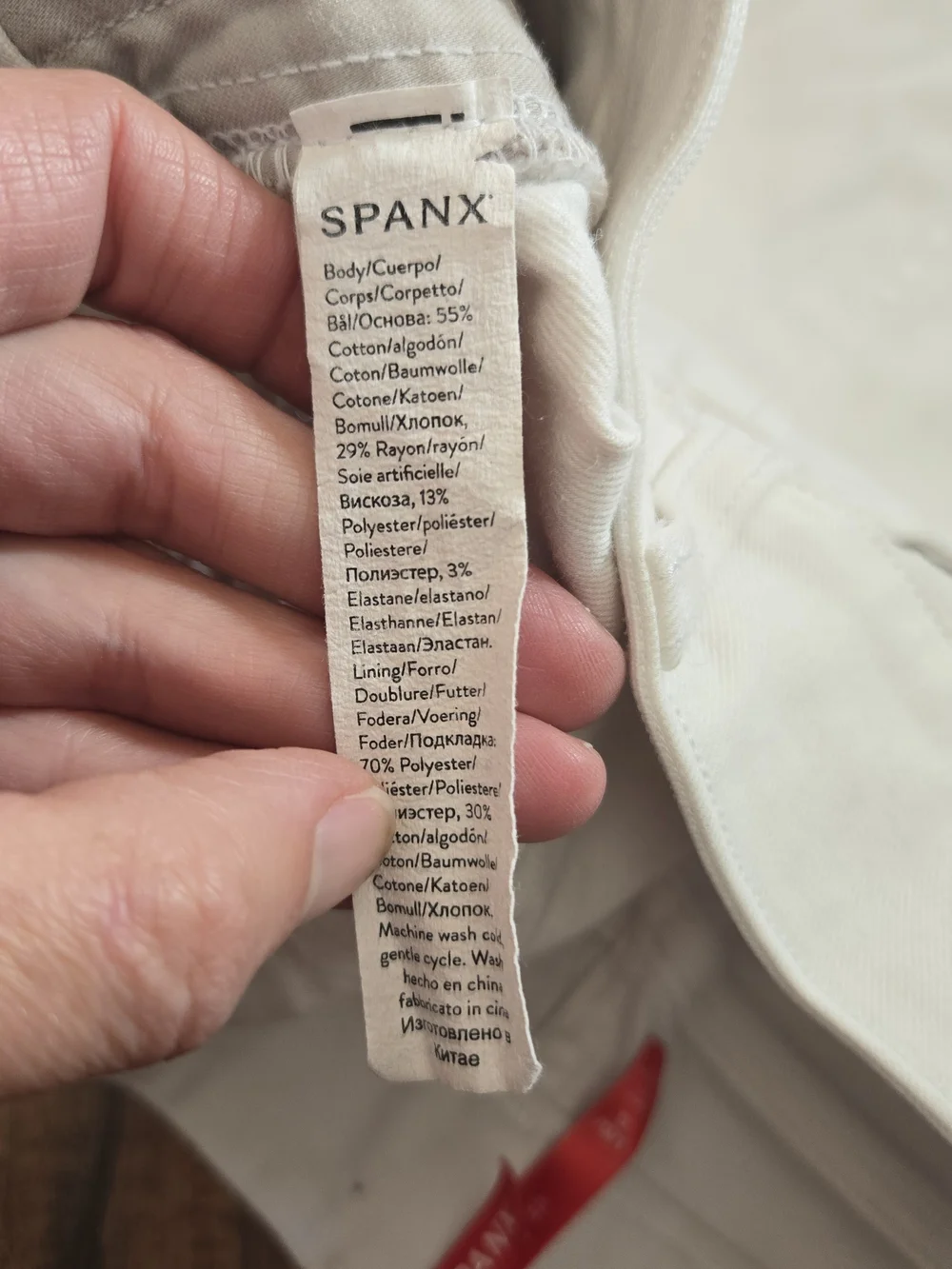 SPANX White Casual Stretch Pull On Shorts